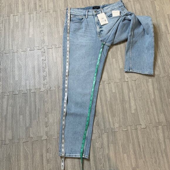 Free Assembly Jeans Womens 10 Denim Light Wash Original 90s Straight High Rise - Picture 5 of 11